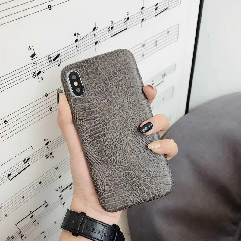 Кожаный чехол для iPhone11 11pro max X XS MAX XR 6 6s из крокодиловой змеиной кожи iphone 7 8 Plus чехлы
