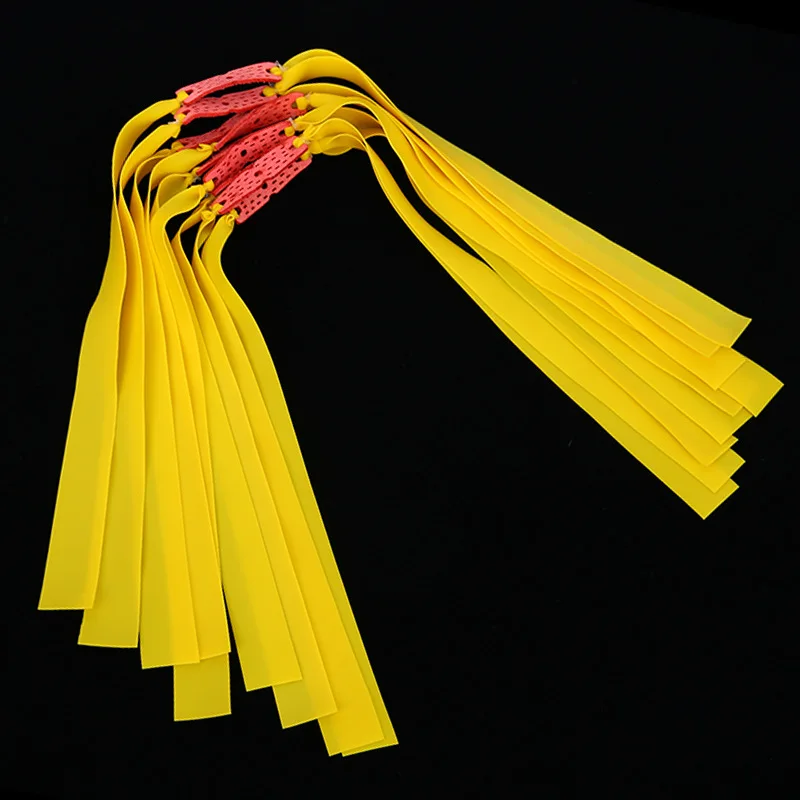 

20pcs Slingshot Hunting Flat Rubber Band Thicknes 0.5-0.8mm Catapult Natural Latex Flat Elastic Resilient for Shooting