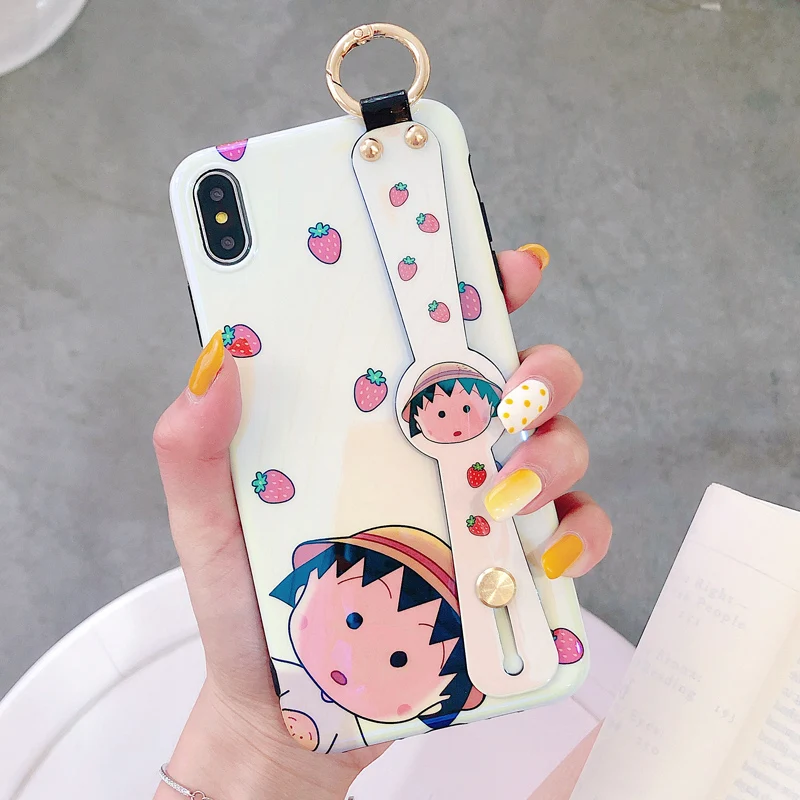 as picture Для iphone 11 pro XR XS max X Сейлор Мун ремешок на запястье мягкий чехол для телефона для iphone 8plus 7 8 7P 6 6S 6p прекрасный тарако чехол - Цвет: as picture