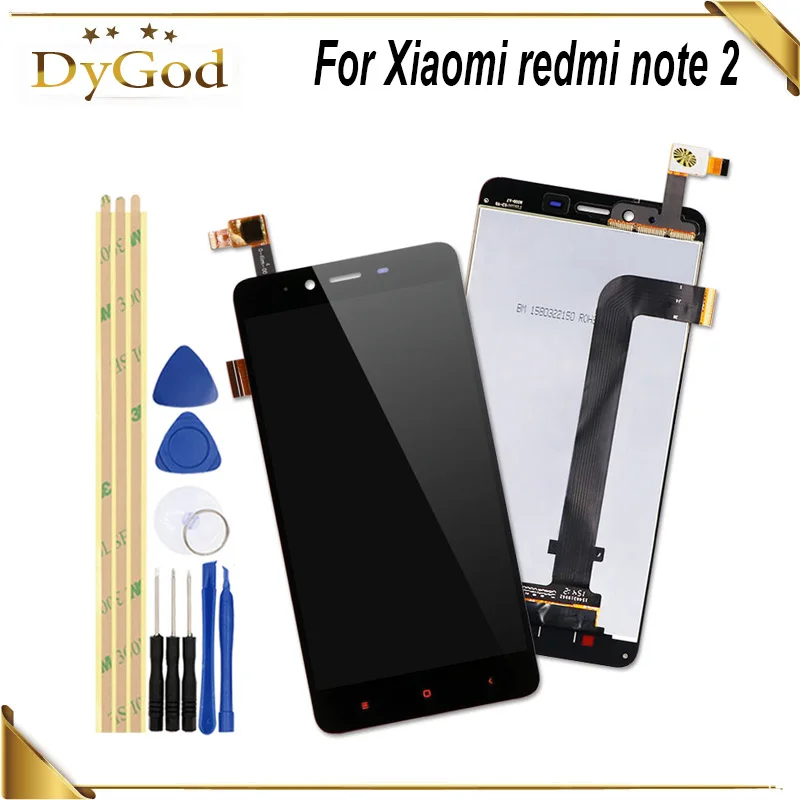 ЖК-дисплей и сенсорный экран DyGod для Xiaomi redmi note 2 5 дюйма дигитайзер экрана в сборе