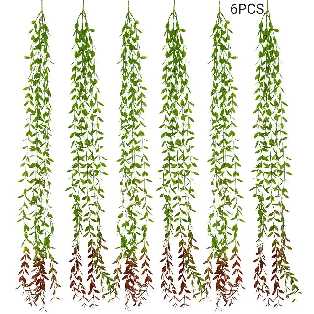 6 шт./компл. фотообои с искусственными листьями для украшения вечерние и