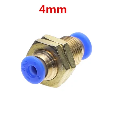 PM4 PM-4 6 8 10 12 мм(5/3" 1/4" 5/1" 3/8" 1/") Пневматическая перегородка прямой толчок в быстроразъемный соединитель соединение - Цвет: PM4