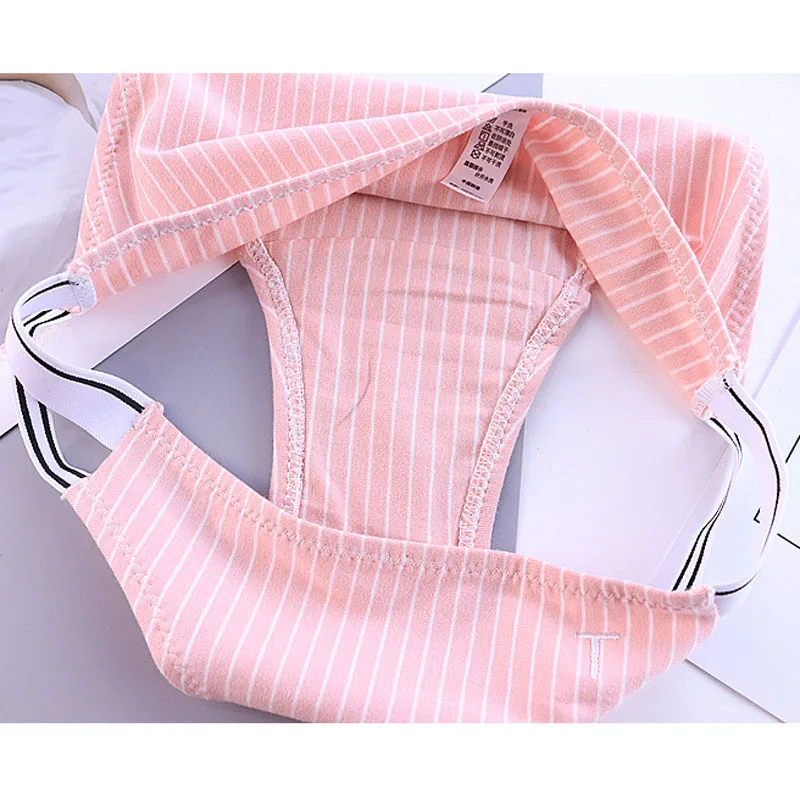 CIM новое простое и удобное хлопковое Полосатое женское нижнее белье в полоску с