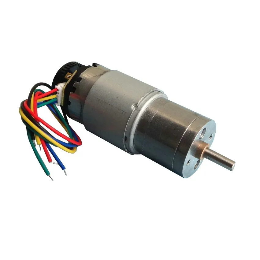 5PCS DC Geared Motor With Encoder Motors 12V 125RPM Powerful High Torque Gear Box Gearmotors(6.5) | Обустройство дома