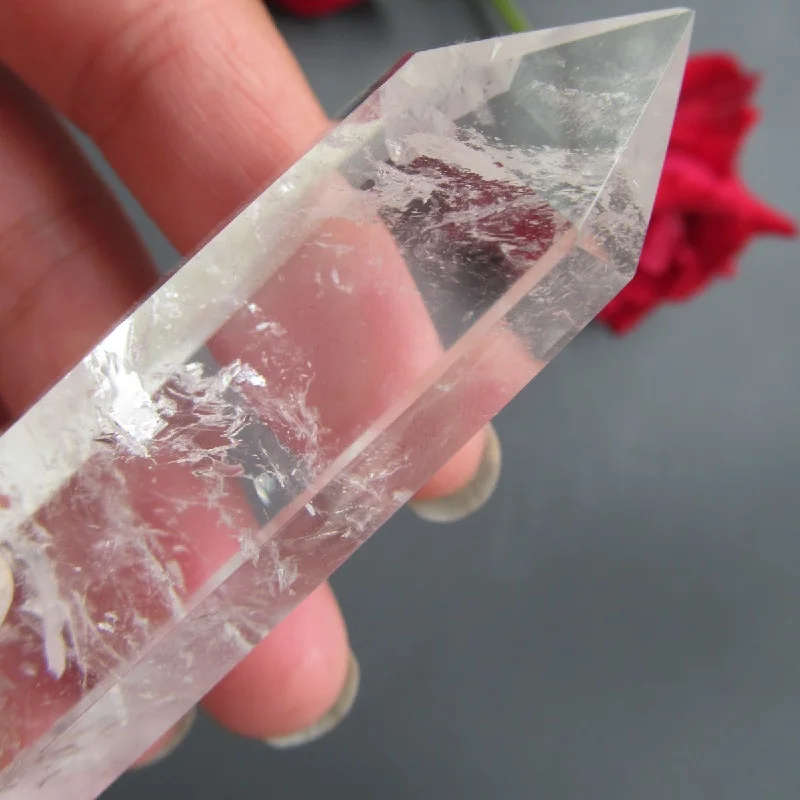 76 г 95 мм прозрачный натуральный кварцевый кристалл точка одноконечная