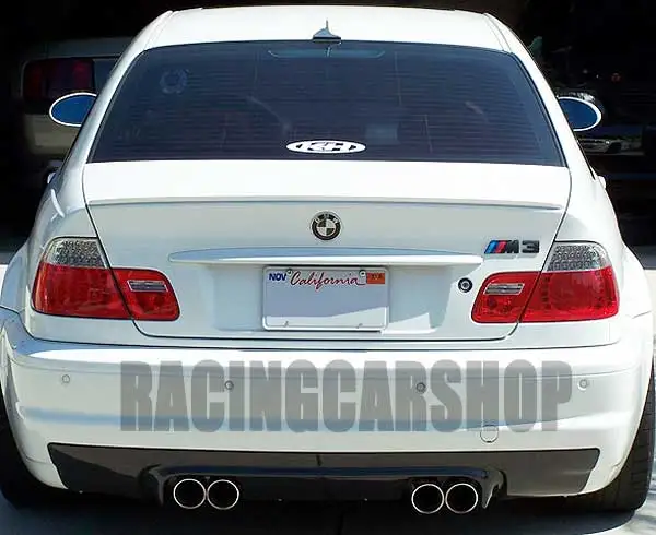 Окрашенный CSL Стиль настоящего углеродного волокна диффузор 4P выпускной для BMW 3