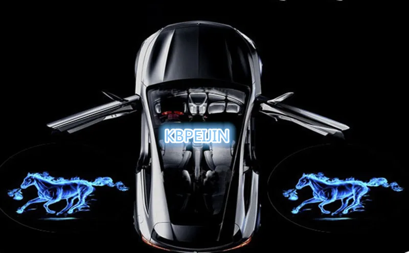 Автомобильный светодиодный проектор 2 шт. автомобильный Стайлинг с логотипом для