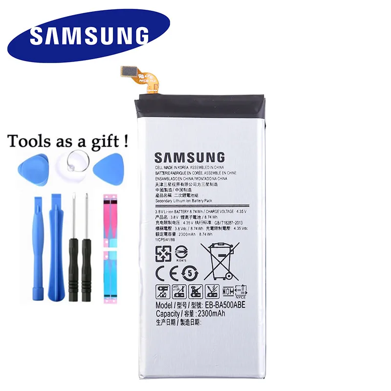 Аккумулятор Samsung для Galaxy A5 2015 A500 A500F A500L A500H A500M/DS 2300 мАч|Аккумуляторы мобильных