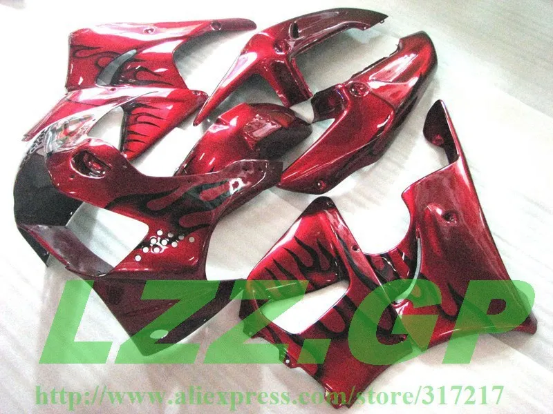 

CBR919RR Fairings for 919RR 98 99 HONDA CBR900RR 1998 1999 98 99 CBR919RR 1998 1999 fairings kit yellow black flame red #S72LL L