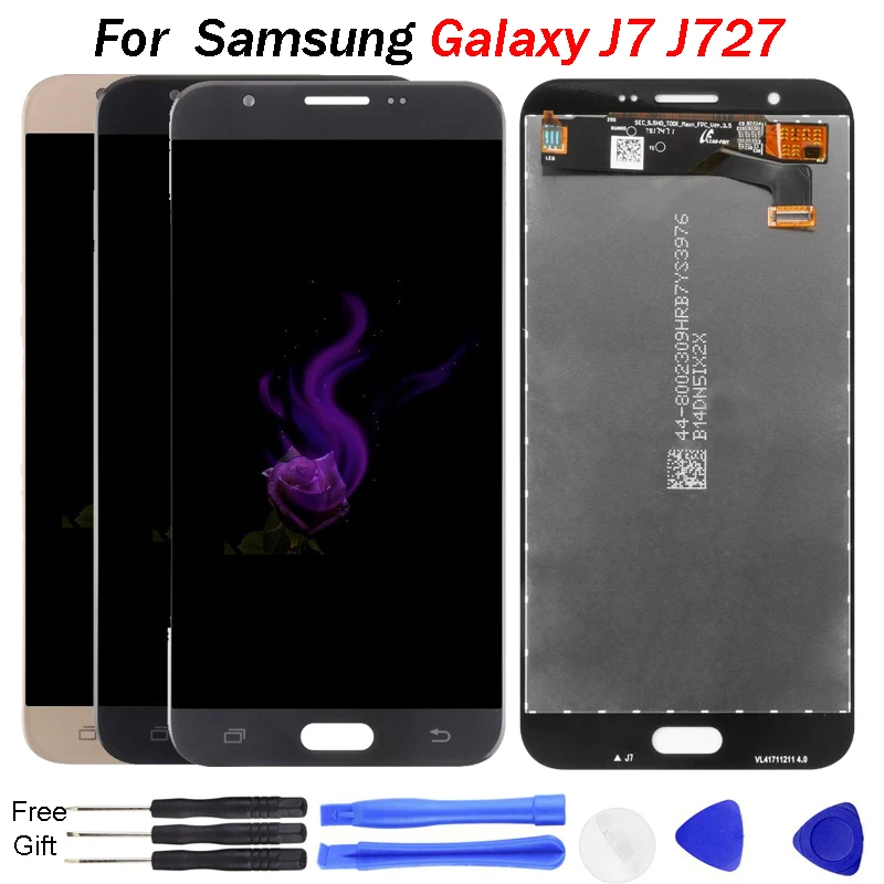 Для Samsung Galaxy J7 2017 ЖК дисплей сенсорный экран с дигитайзером детали для сборки