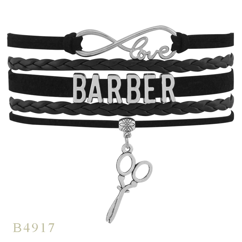 Парикмахерская синие белые розовые Серебряные ножницы очаровательные тату