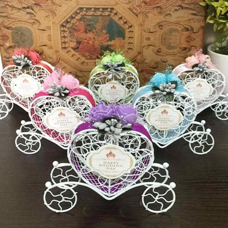 Creative Gift Candy Box Party Decorations Love Car Shape Present To Friends Pumpkin Carriage Shape Candy Box
