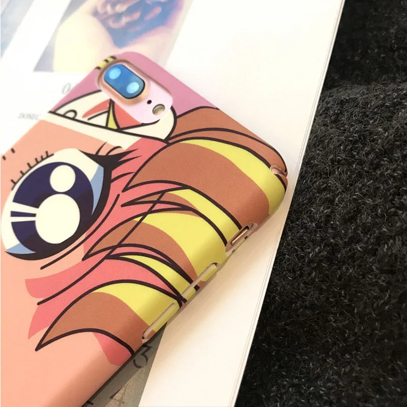 JIBAN Lovely Cartoon Phone Case for Apple iPhone 7 8 plus X case personality female models Back Cover iphone 6 6s cases |