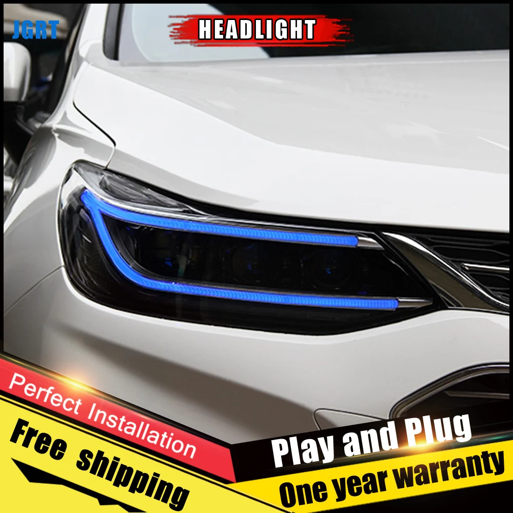 2 шт. автомобиль Стиль светодиодный фары для Chevrolet Cruze 2018 автобусная головная