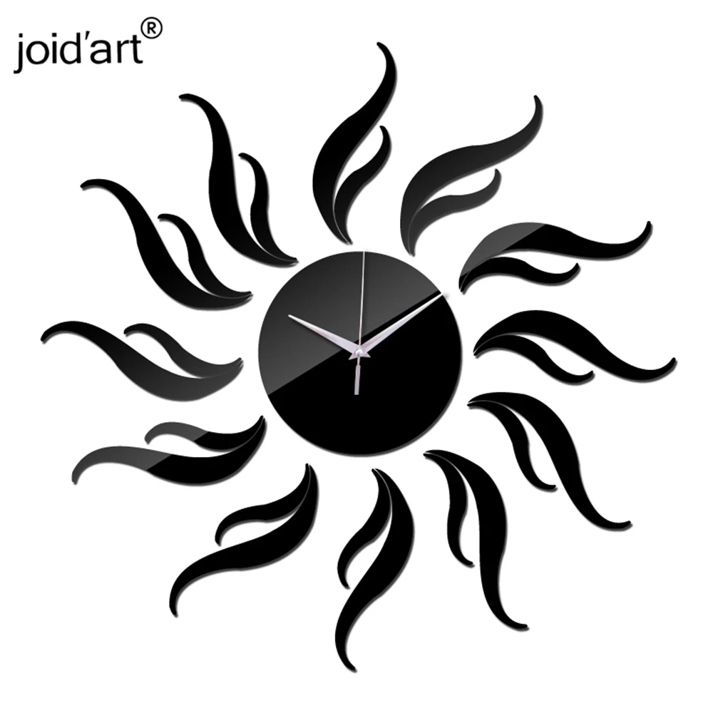 3d зеркальные часы настенные современный дизайн акриловые механизм Diy цифровой