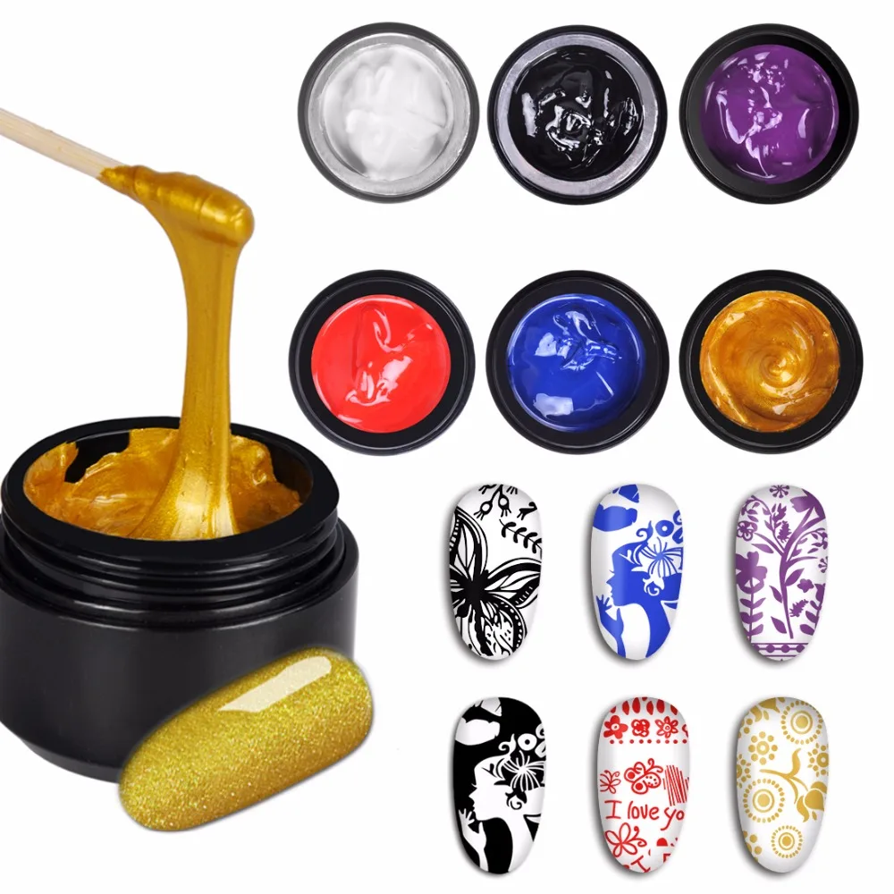 Biutee 8 мл Гель-лак для ногтей блестящий принт впитывающий Спайдермен гель