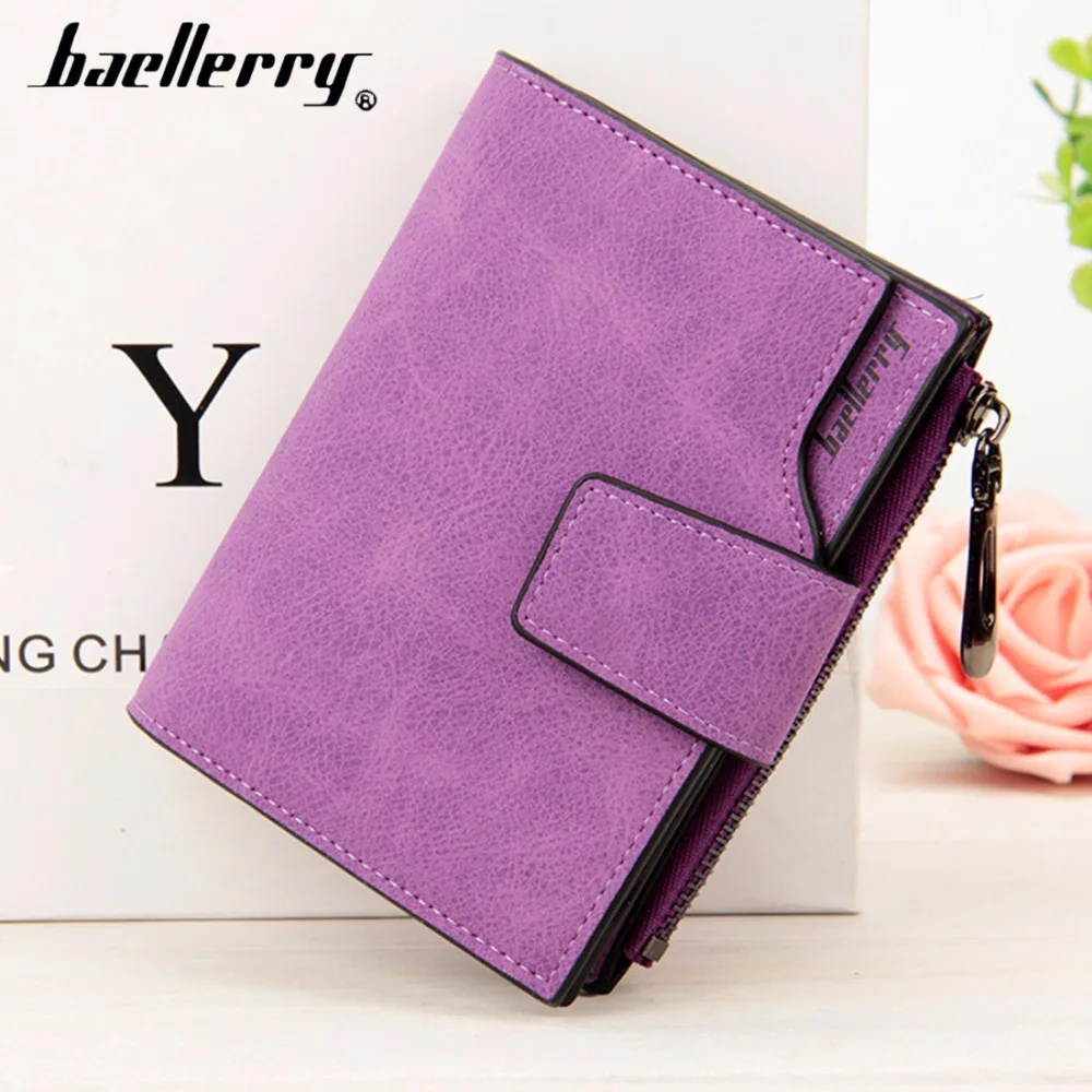 Модные кошельки для женщин baellerry из искусственной кожи Короткий держатель карт