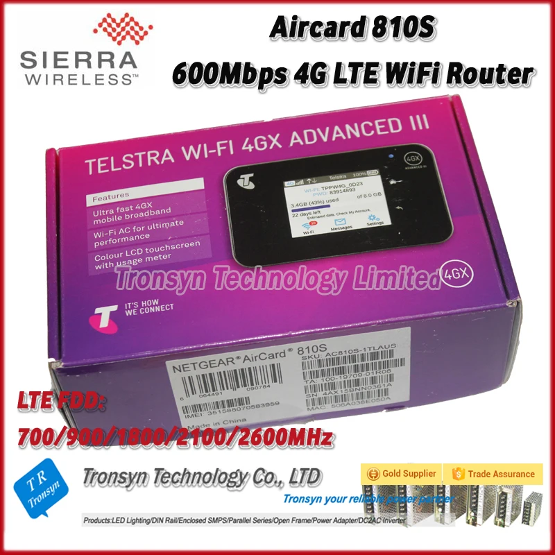 Новое поступление Оригинальный разблокированный Netgear 600 Мбит/с Aircard AC810S 4G LTE Cat11