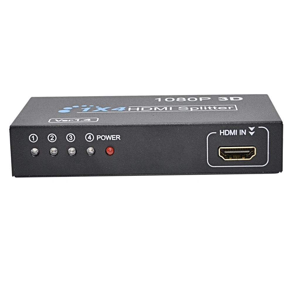 CHIPAL HD 1080P 1X4 для HDMI переключатель 1 в 4 выхода HDCP разделитель 3D порта концентратор