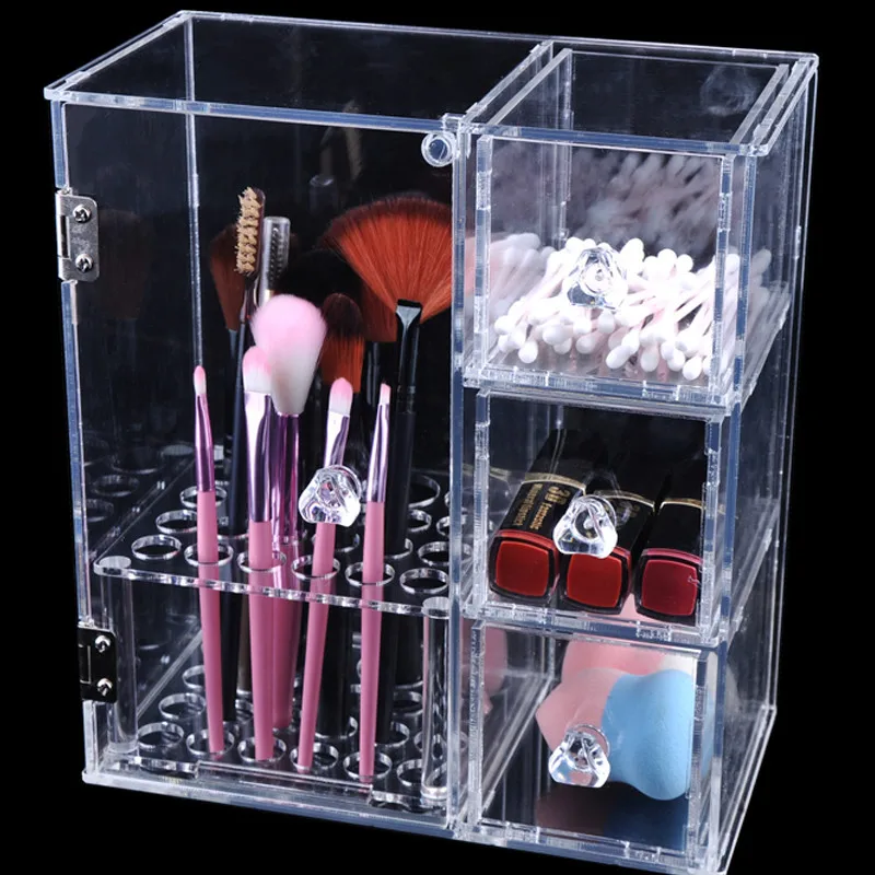Акриловый Макияж Организатор CC крем коробка для хранения ясность косметический
