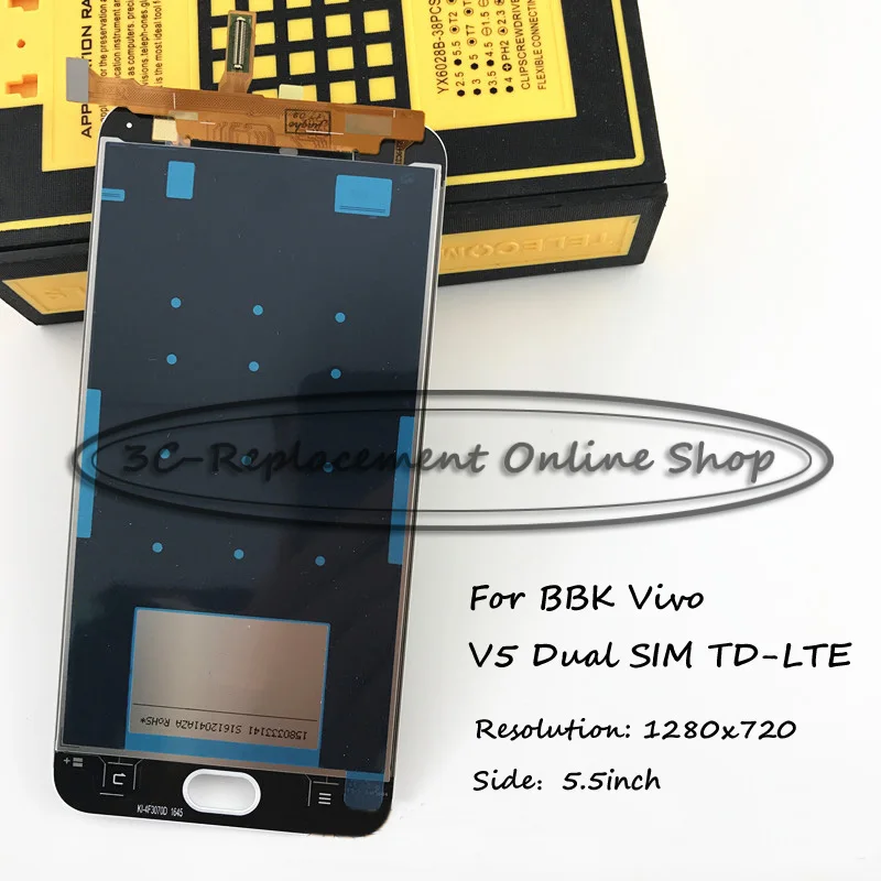 100% Тесты Новый черный/белый 5 дюймов для BBK Vivo V5 Y67 Dual SIM TD-LTE ЖК-дисплей Дисплей +