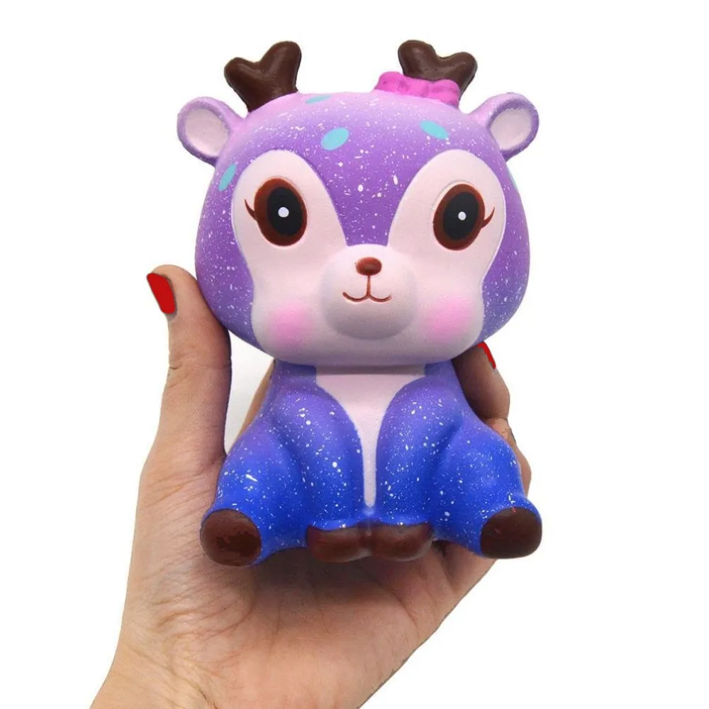 Galaxy милые Kawaii мультфильм олень большой мягкое кошка мягкие игрушки медленно