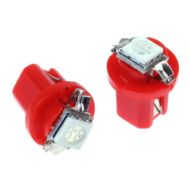 10 шт. T5 B8.5D 5050 SMD СВЕТОДИОДНЫЙ Автомобильный светильник автомобильный приборной