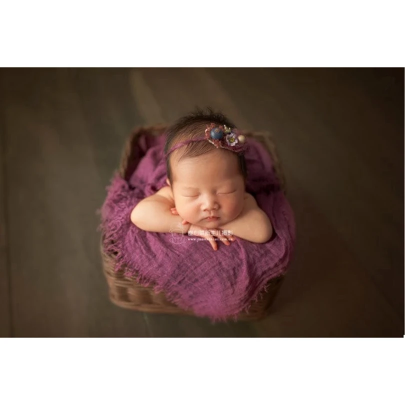 New arrival Newborn cheesecloth wrap photography props Baby stretch knit Nweborn swaddle blanket photo | Мать и ребенок
