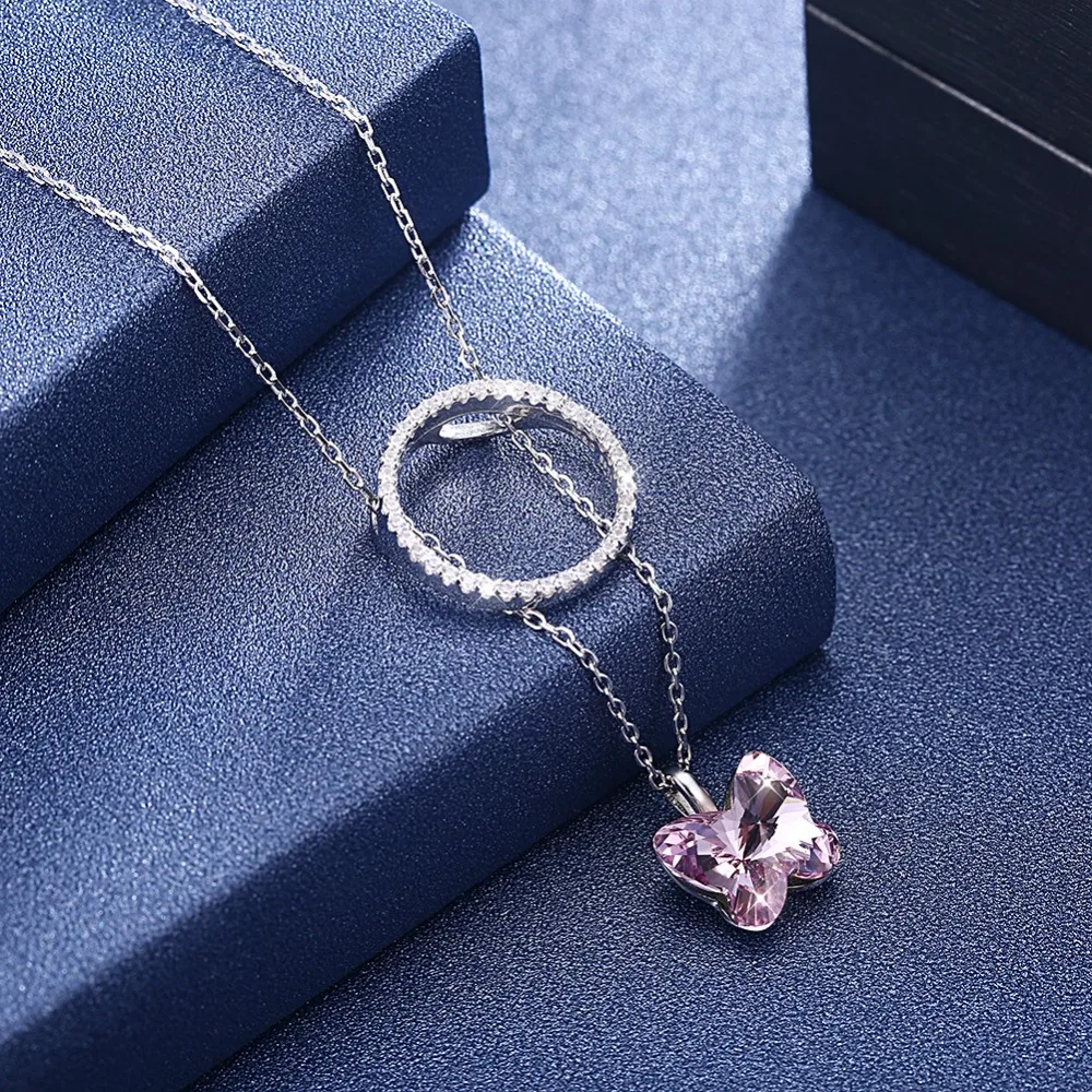 LEKANI/женские ювелирные украшения с кристаллами Swarovski Серебро S925 пробы кулон в виде