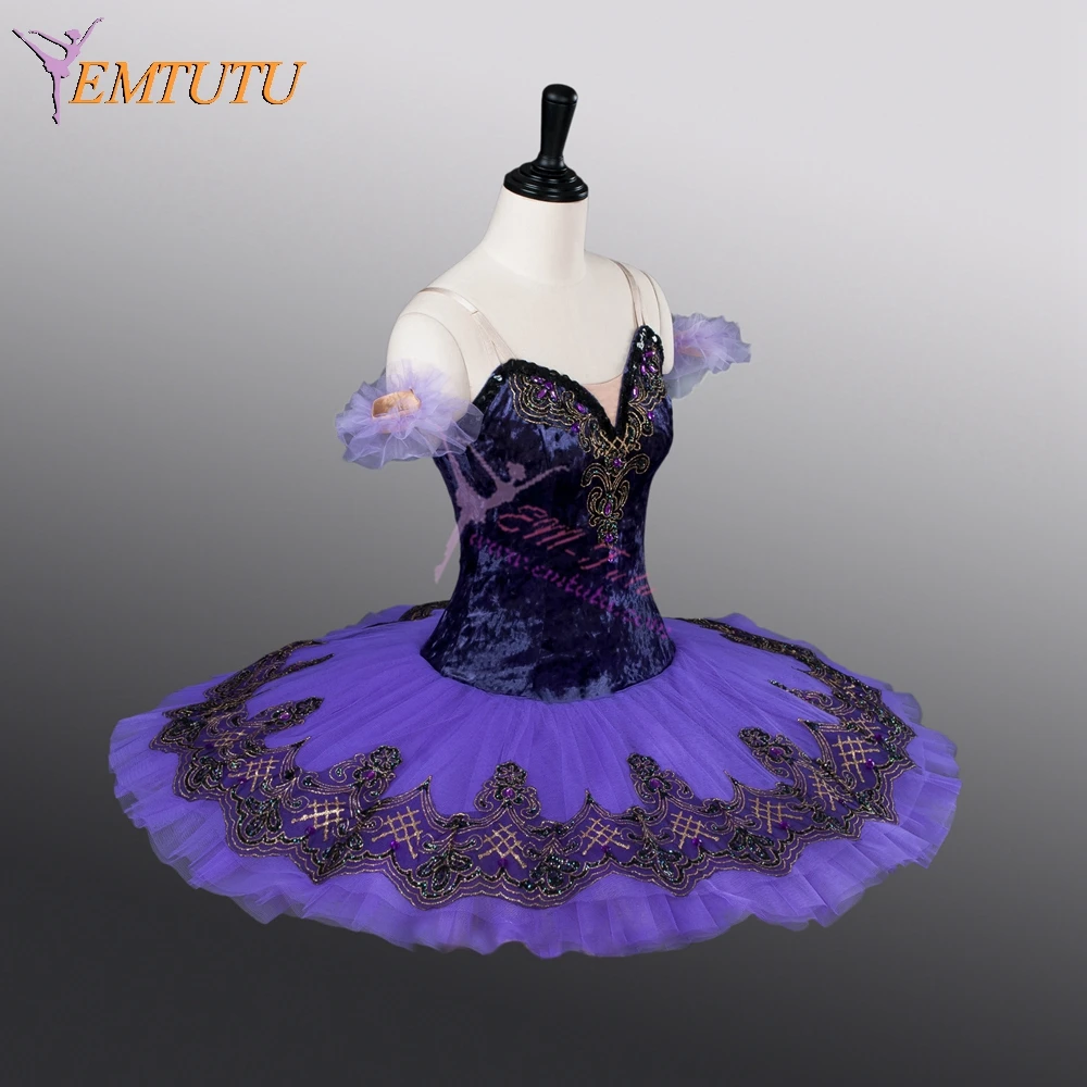 Взрослые фиолетовые профессиональные Балетные балетные пачки для