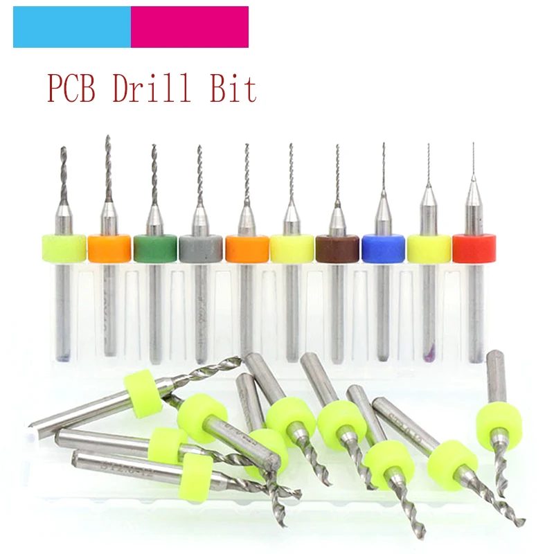 10 шт./компл. 0 15 мм до 2 5 PCB мини сверла из вольфрамовой стали Карбид для печатной