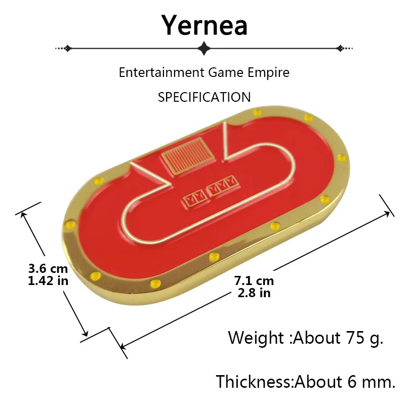 Новый Техасский дилер Yernea покерные чипы 1 шт. прессовый металлический