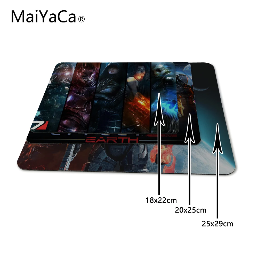 MaiYaCa роскошный гаррус вакариан Mass Effect 2 Миранда Лоусон Tali Zorah nar Мышь коврики анти-скольжения прямоугольник Мышь Pad