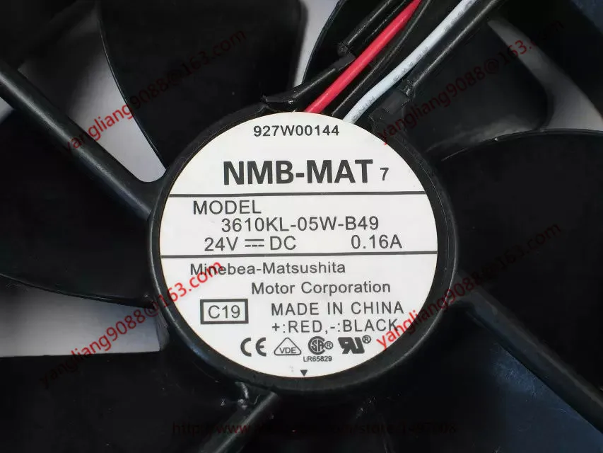 NMB MAT 3610KL 05W B49 C19 DC 24V 0.16A 3 жильный 92X92X25mm Сервер вентилятор охлаждения|square fan|server