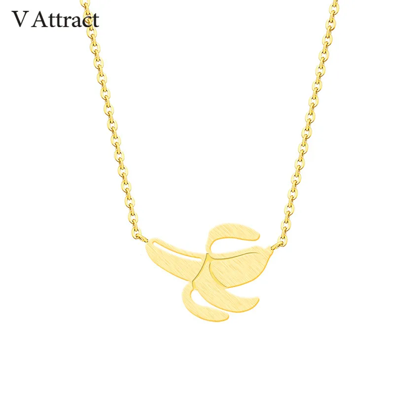 Женская подвеска в виде бананом с фруктами из нержавеющей стали|Цепочки| |