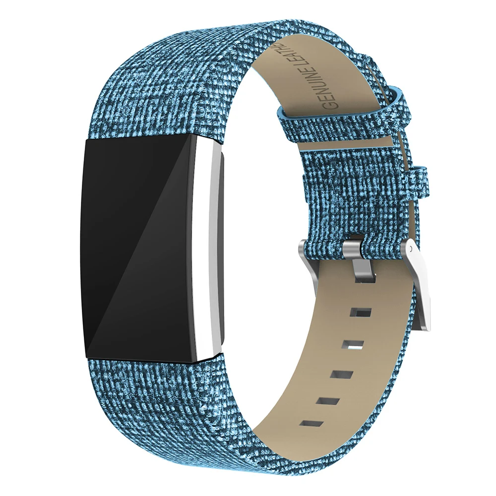 Замена для Fitbit Charge 2 кожаный ремешок сменный Смарт фитнес с нержавеющей пряжкой