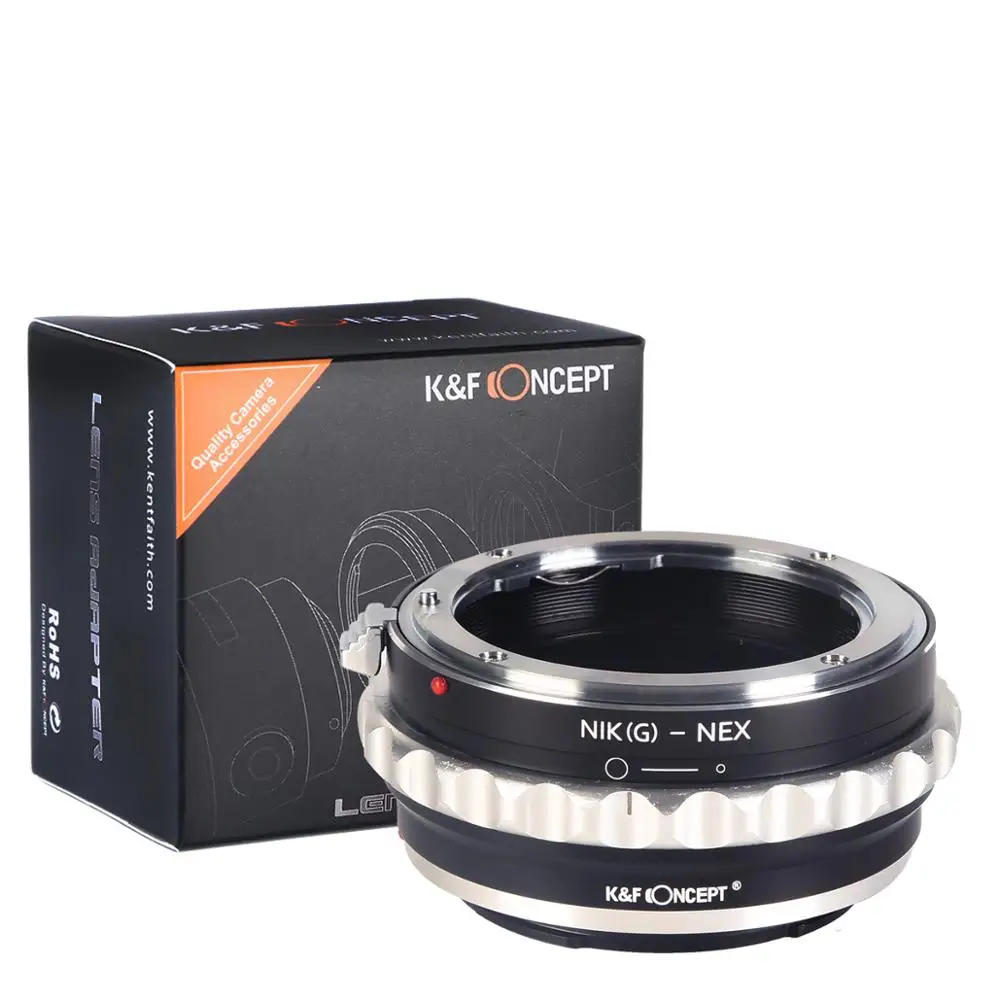 K & F адаптер с крышкой объектива для Nikon G mount lens к Sony E NEX a5000 A7II A7R a6400 a73 a7R3|Адаптеры
