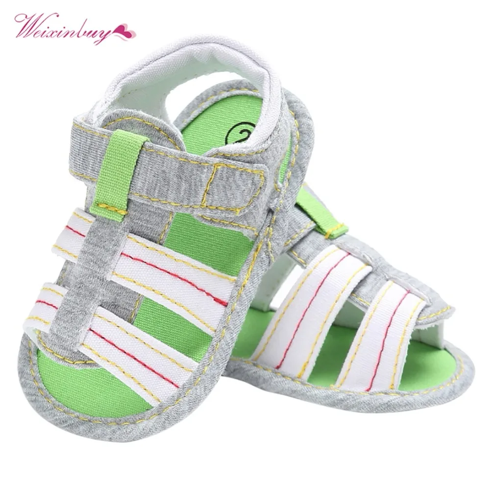 

WEIXINBUY Baby Sandals Boys Girls Shoes Prewalker Soft Sole Genuine Leather Beach Summer Shoes Soft bebe First Walkers Sandals