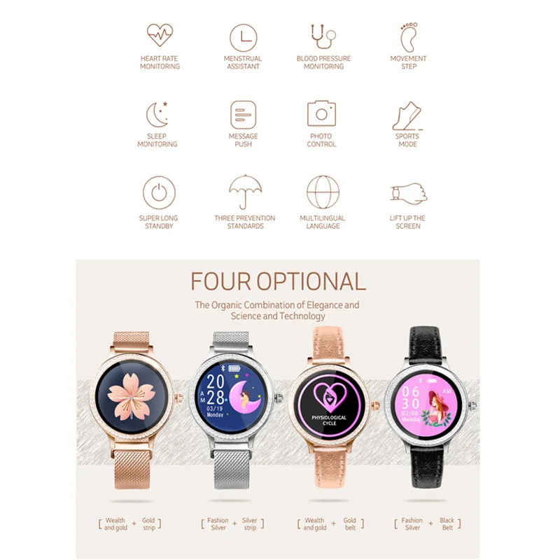 M8+ airpods/набор смарт-часов для женщин iP68 водонепроницаемый браслет монитор сердечного ритма мониторинг сна Smartwatch подключение IOS android