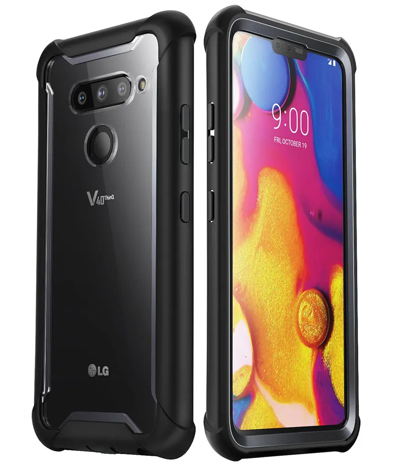 Для LG V40 Чехол i-Blason Ares полный корпус прочный прозрачный бампер крышка со встроенной защитной пленкой для LG V40 ThinQ( выпуска