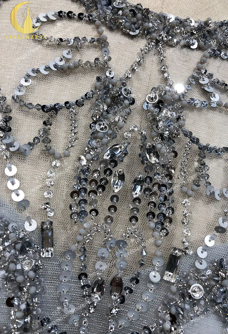 Rhine реальные фотографии Серый Полный бусины ручной работы кристалл Zuhair Murad Lusurious вечернее платье для выпускного вечера платья вечерние платья