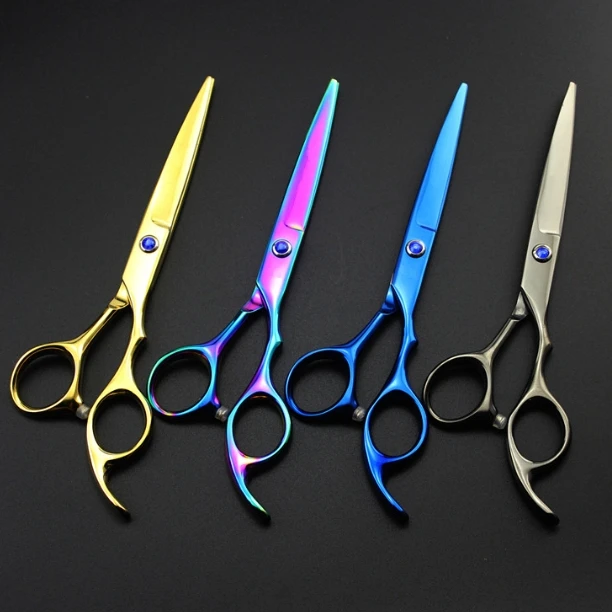 

Customize Japan 440c steel 5.5 inch classic cutting & thinning hairdressing scissor shears cut barber hair scissors set 4 colors