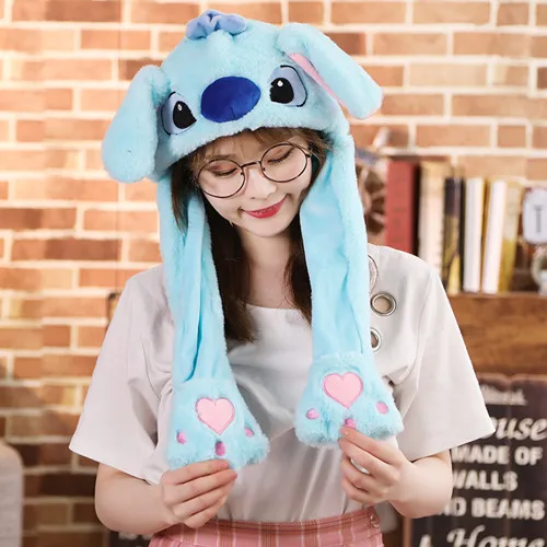 stitch Милый плюшевый Забавный Playtoy уши вверх вниз кролик Пикачу Единорог Kawaii Подарочная игрушка для детей девушки девушка - Цвет: stitch