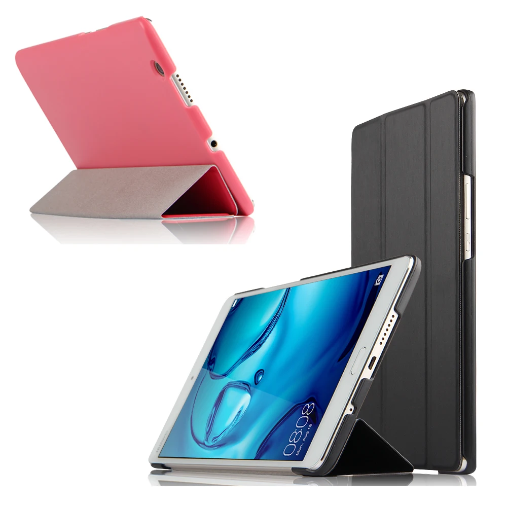 Тонкий чехол-книжка из искусственной кожи с подставкой чехол для Huawei MediaPad M3