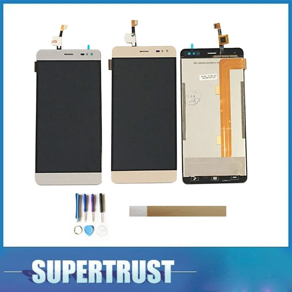 

5.5 Inch For Vkworld G1 LCD Display With Touch Sensor Glass Assembly Gold Grey Color with tape&tools for free