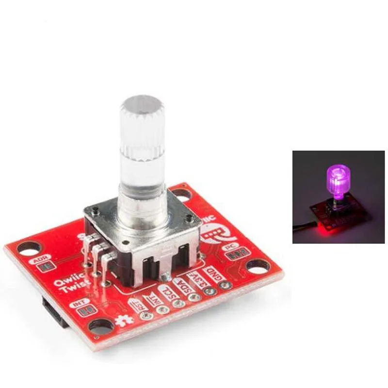 Разрывная плата поворотного энкодера Qwiic Twist-RGB аксессуары DEV-15083 1 шт. | Электронные