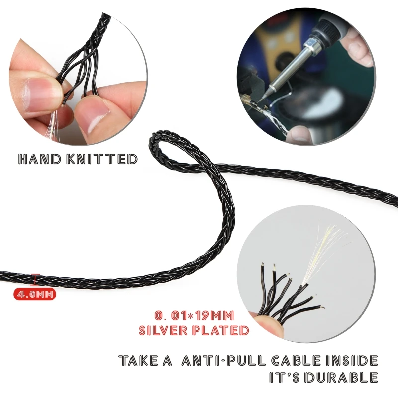 FDBRO 2019 Новый 3 5 мм посеребренный кабель для наушников MMCX SE846 UE900 IE80 IE8I IE8 A2DC E40 E50 IM03