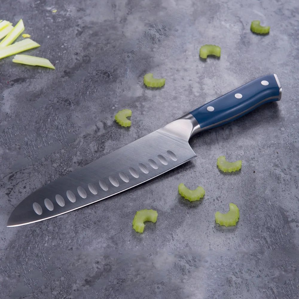TUO столовые приборы Santoku нож японский кухонный из высокоуглеродистой нержавеющей
