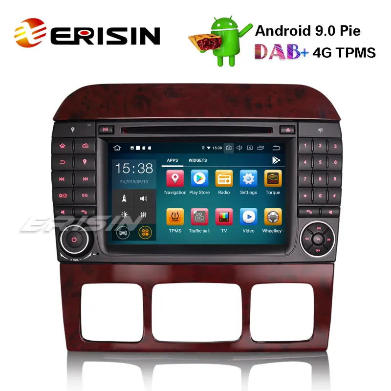 Erisin ES7982S-64 7 &quotAndroid 9 0 автомобильный стерео GPS DAB + CD для Mercedes Benz S/CL Class W220 W215 S500 CL55 |