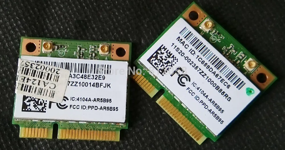 , ,   Atheros AR9285 AR5B95 half Mini PCI-E  lenovo Y560 V360 Z470 G460 B460 E47 Z370 Z470